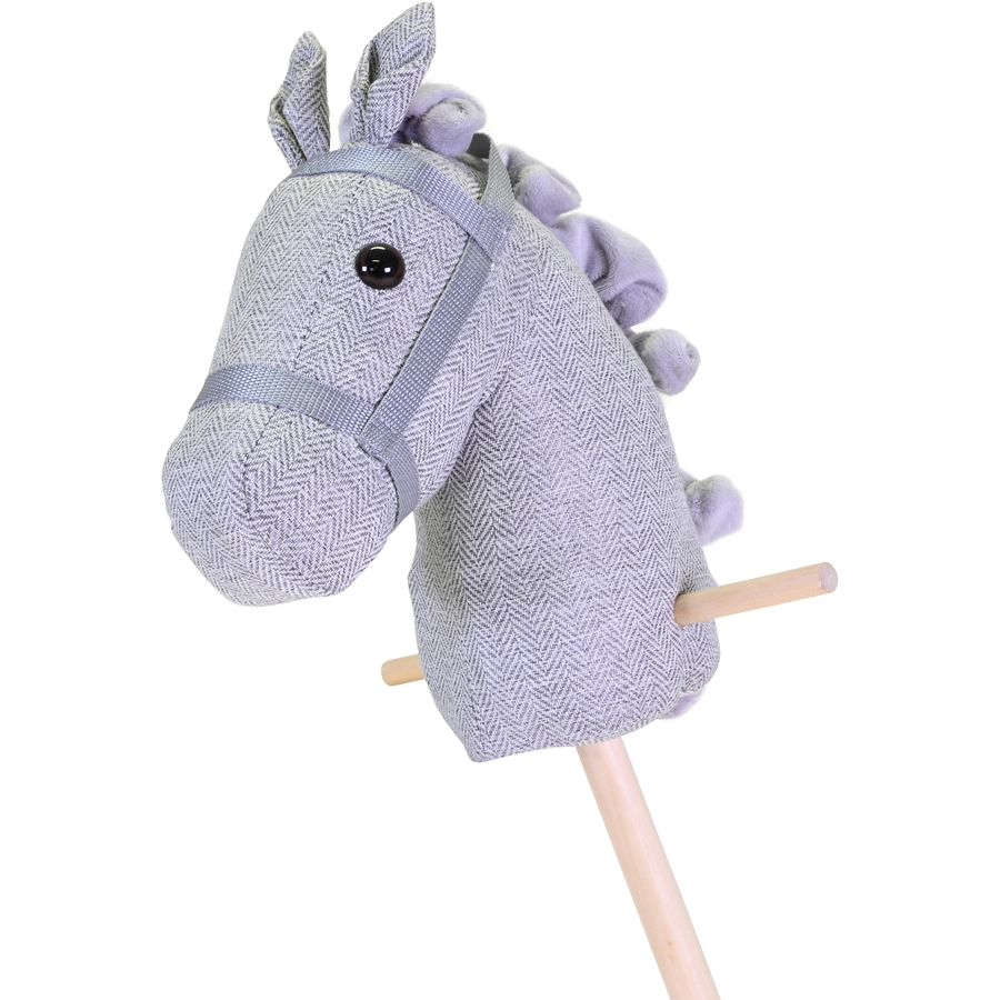 knorr toys® Steckenpferd Grey horse grau