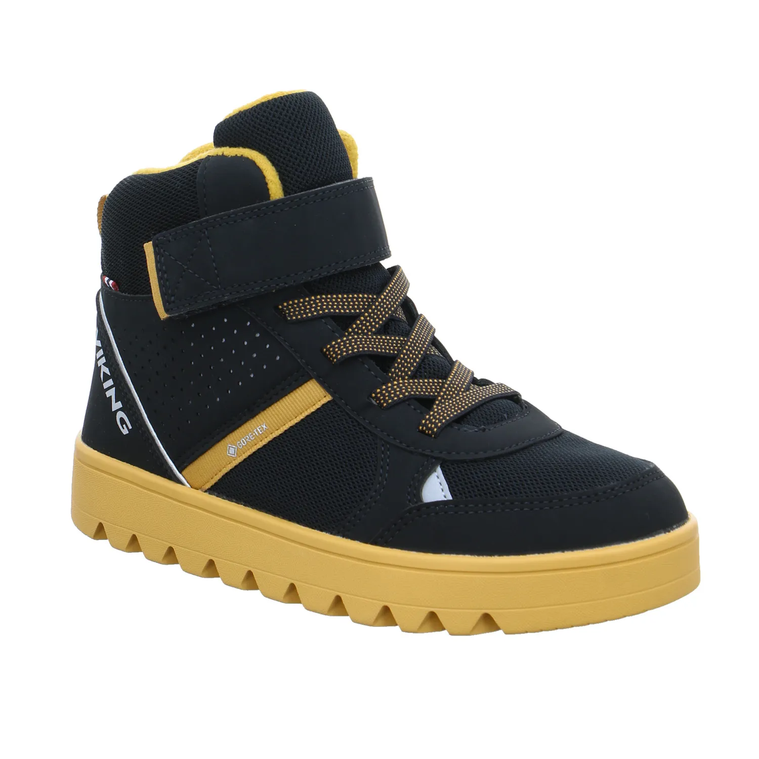 VIKING Jungen-Winter-Bottine Schwarz Textil  Sneaker high