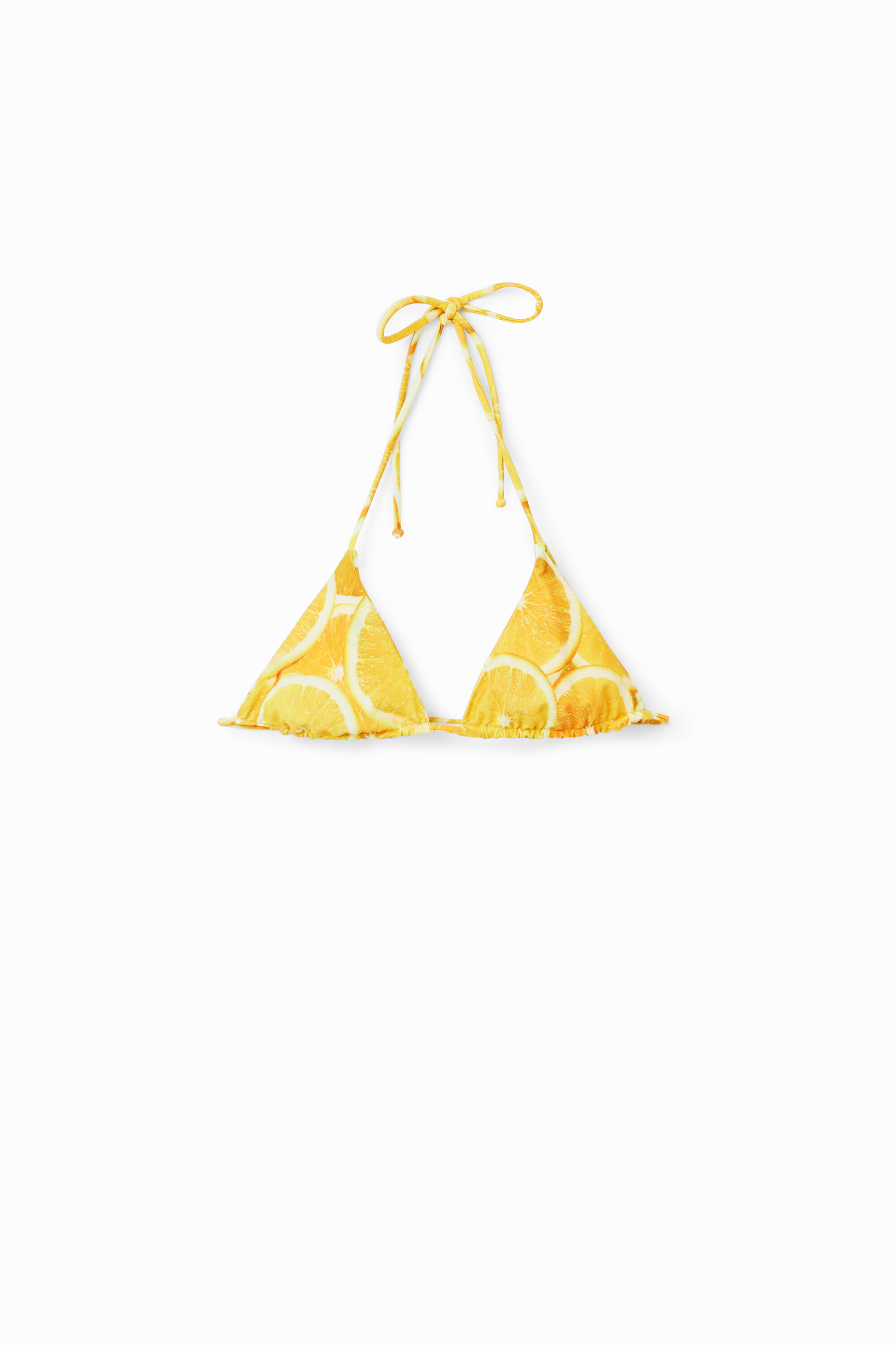 Haut de bikini triangulaire réversible