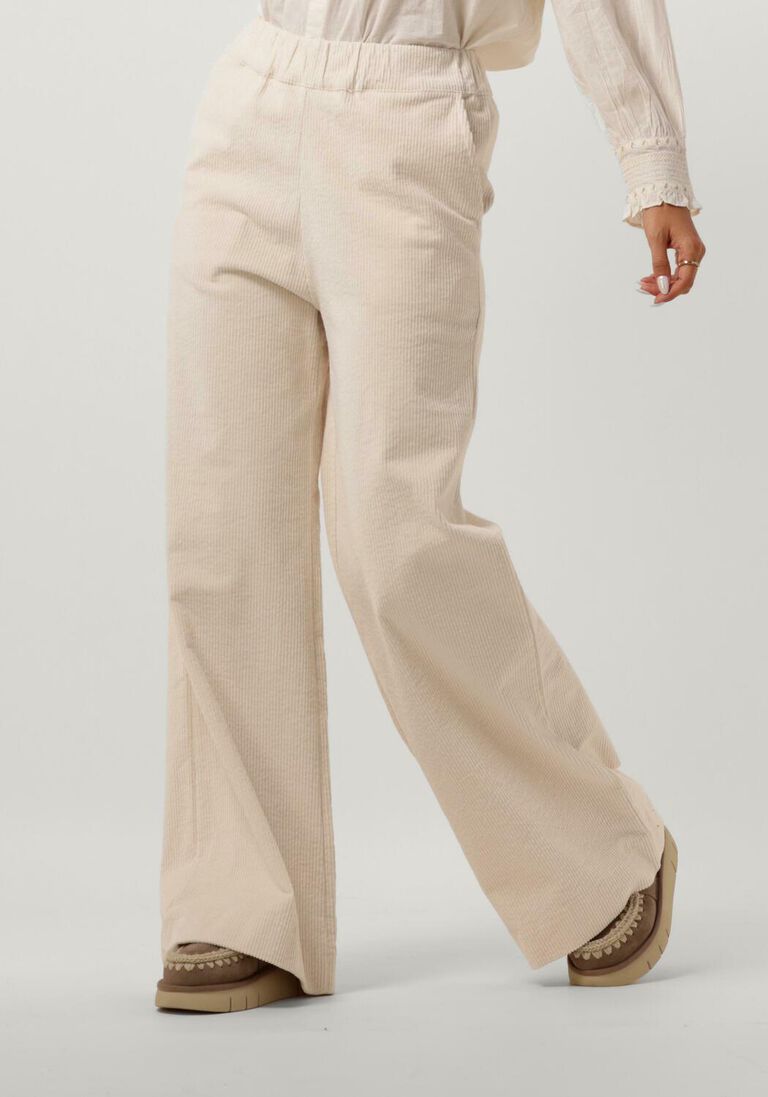 CIRCLE OF TRUST gele circle of trust pantalon lois wide leg rib
