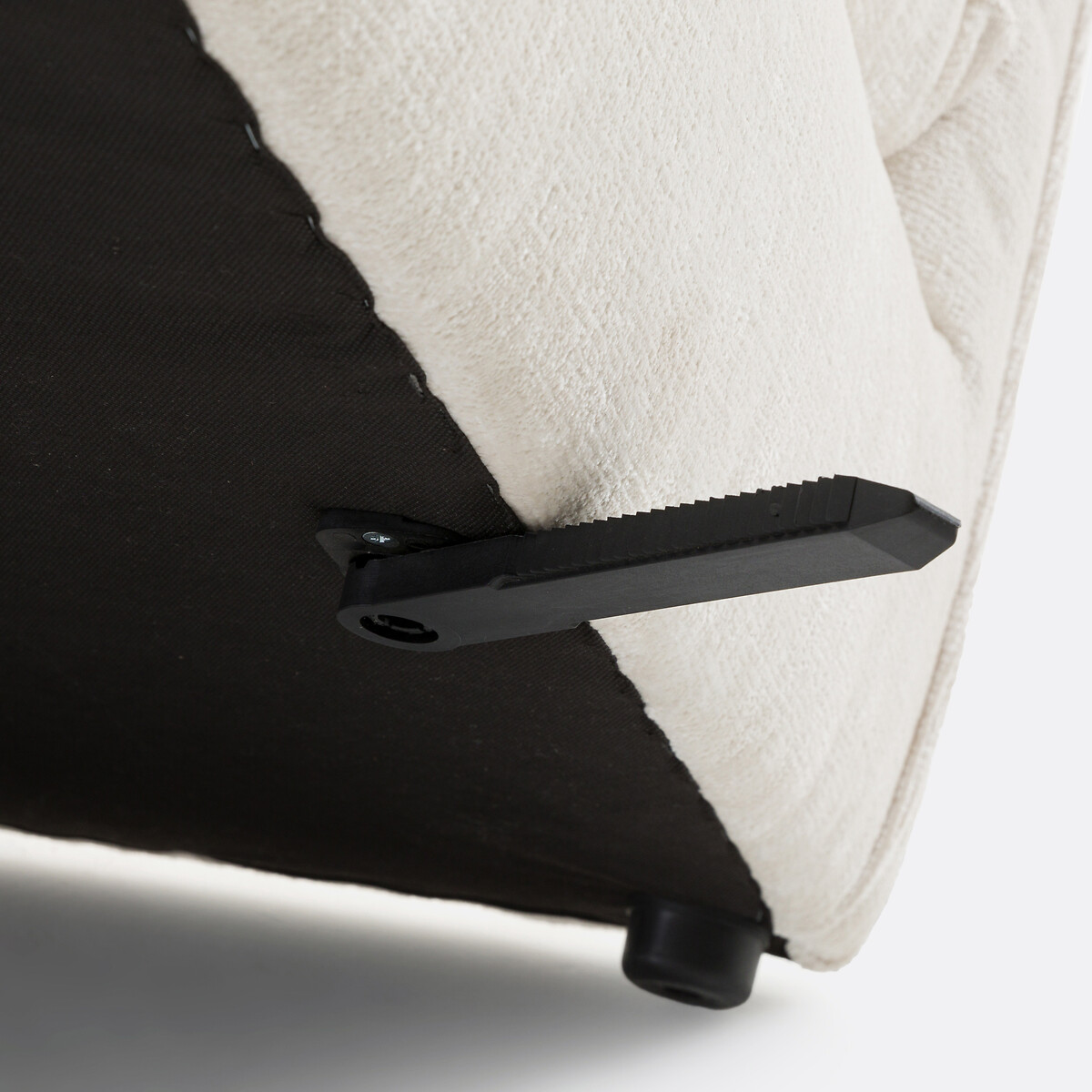 LA REDOUTE INTERIORS<br>Banco modular de getextureerd fluweel, Malo