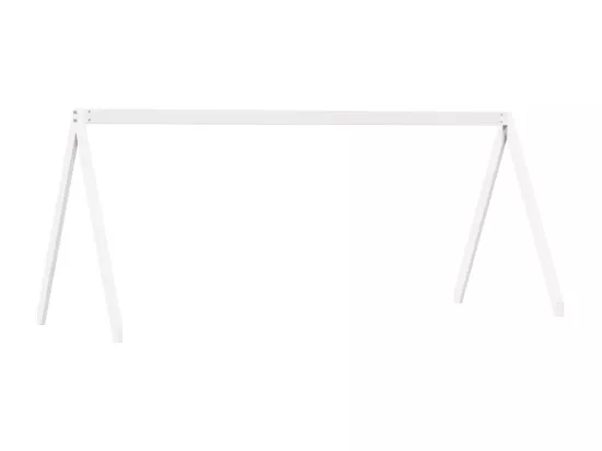 Lit superposé avec toit blanc 75x190 cm bois massif de pin