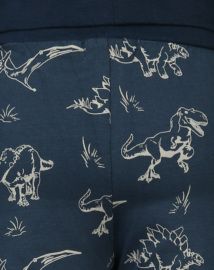 Jersey-Hose DINO gemustert in dunkelblau