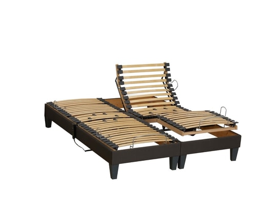 IDLITERIE - Sommier Electrique 2 x 80 x 200 Lot 2 sommiers relaxation electrique vanessa dimensions - 2x...