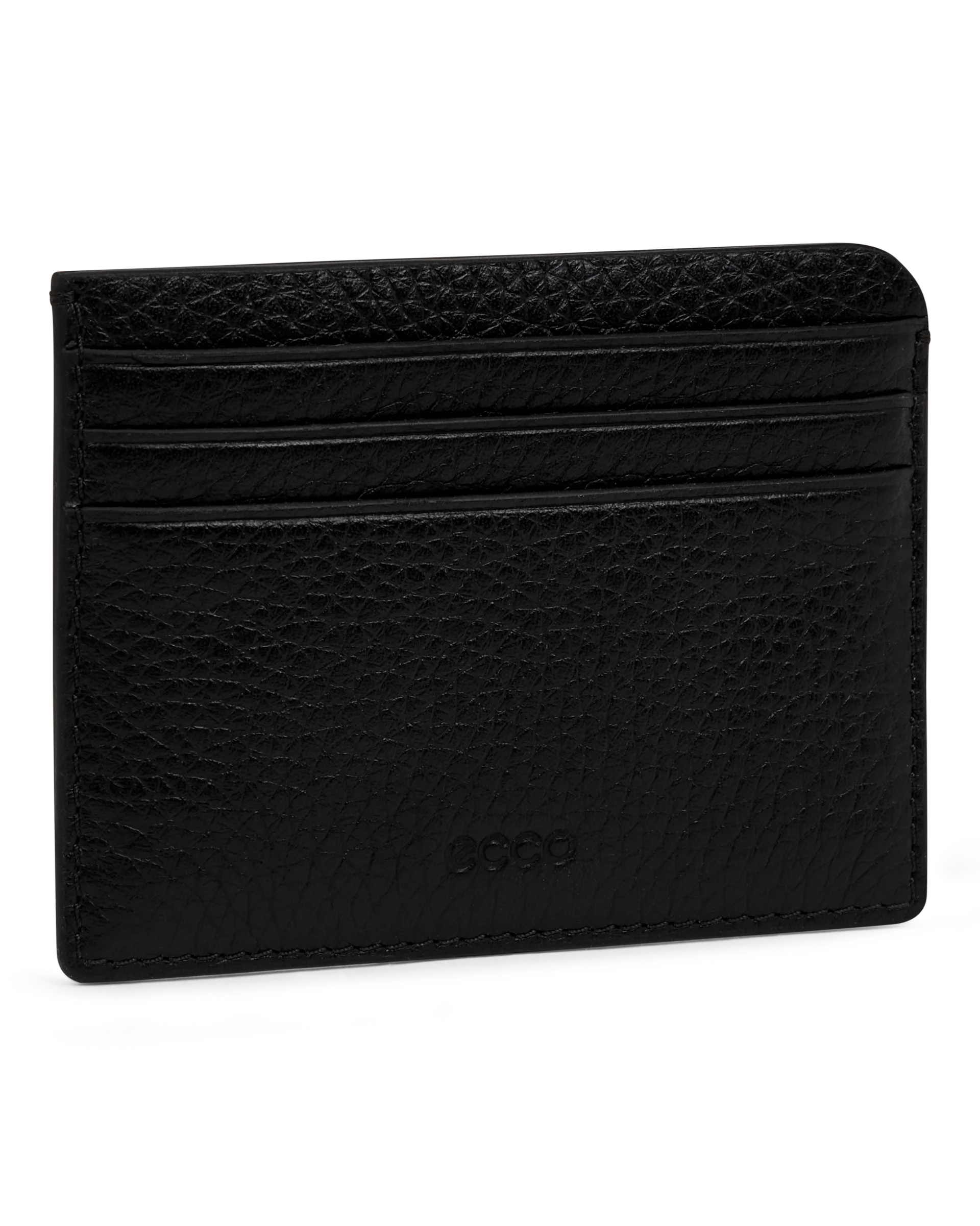 ECCO Card Case Kartenetui aus Leder Schwarz 8X10X1 cm
