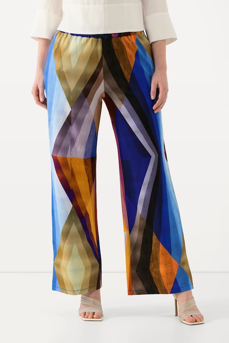 Slinkyhose, geometrisch, weites Bein, Elastikbund