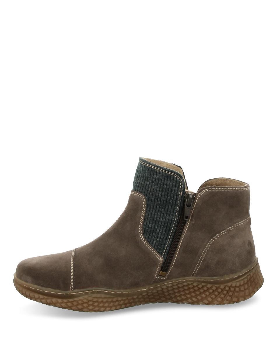 Stiefelette Amelie 08, grau-kombi