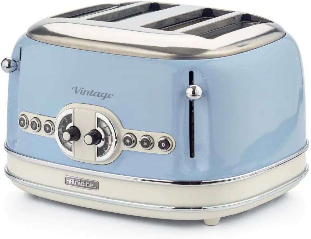 Grille pain 4 fentes Vintage 1630 W 156 3 Celeste Ariete