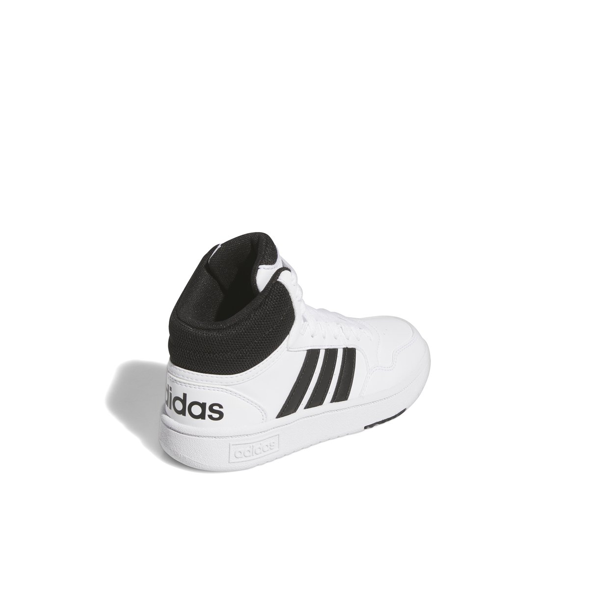 ADIDAS-Hoops_mid-jb-Baskets de basketball - Talon plat - Débordement Blanc