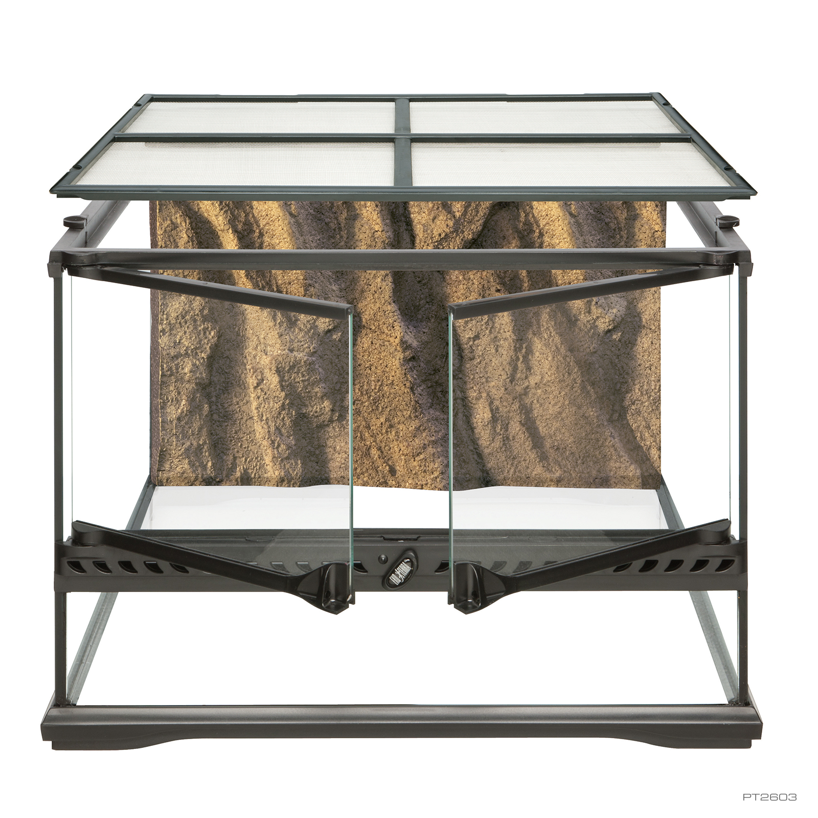 Terrário de vidro Exo Terra S/Low para répteis, 60L, 45x45x30cm