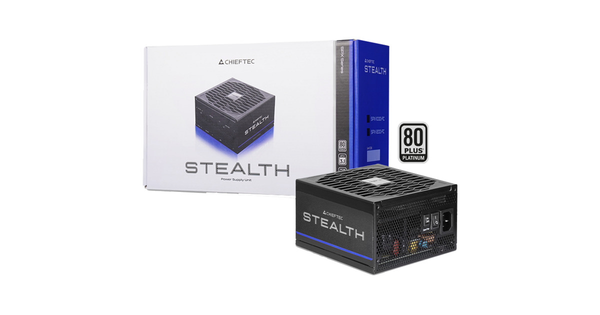 Chieftec, 1000 Watt voeding   (Zwart)