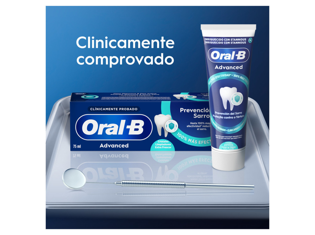 PASTA DENTIFRICA ORAL-B ADVANCED TÁRTARO 75ML