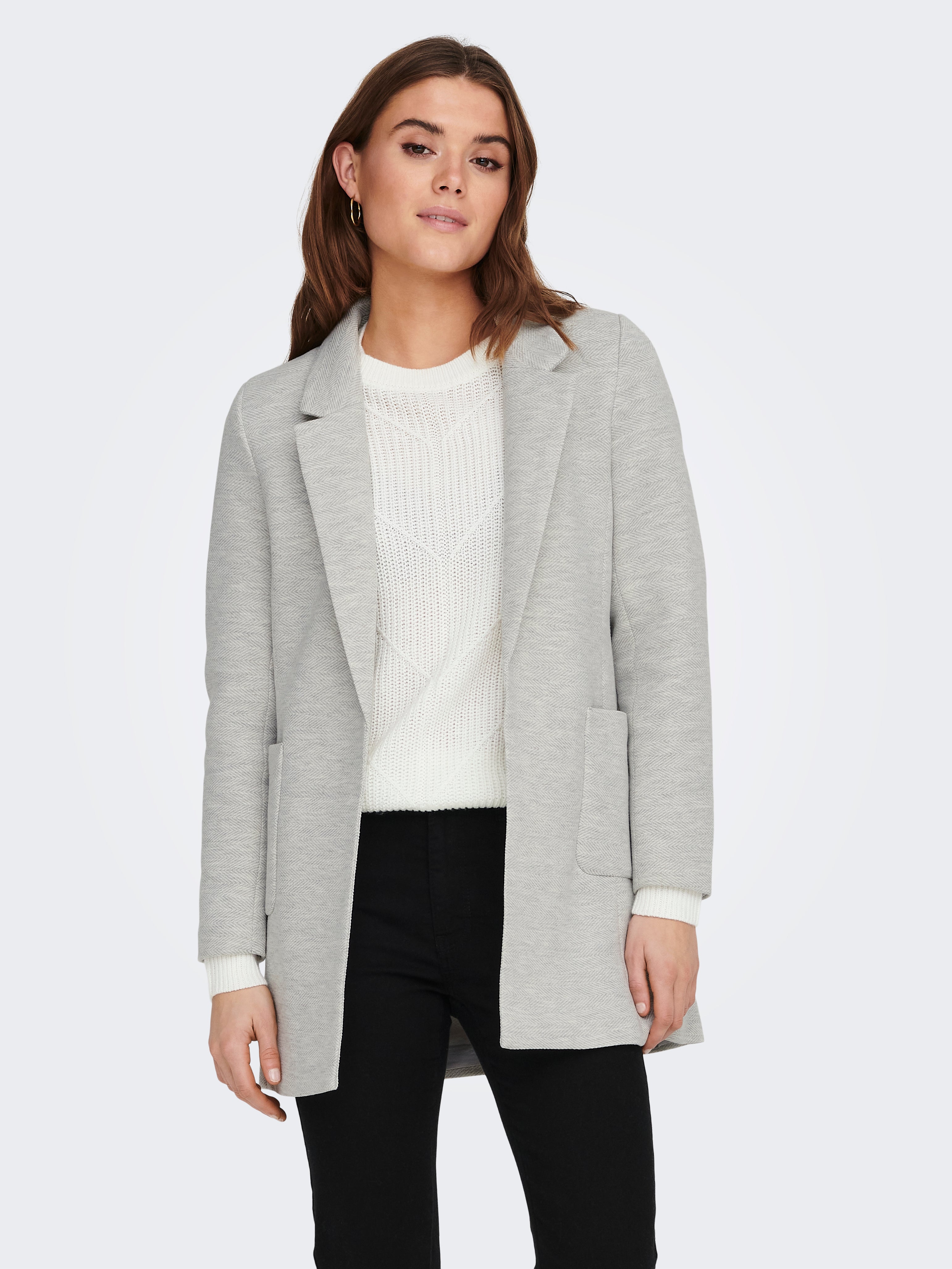 ONLBAKER-LINEA Blazer Light Grey Melange
