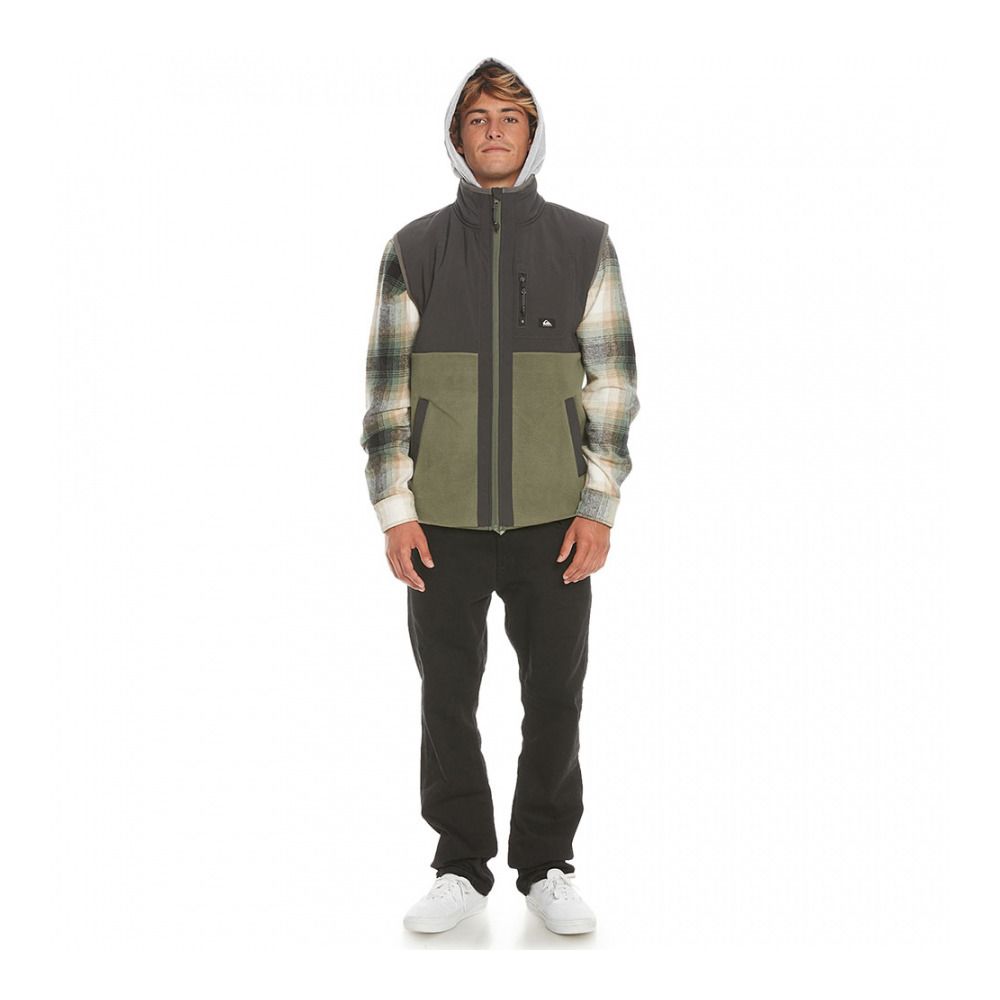 Quiksilver FZ POLAR - Gilet polaire Homme thyme