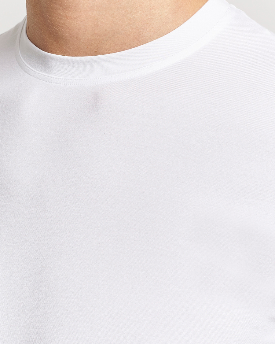 Zimmerli of Switzerland Pureness Modal Crew Neck T-Shirt White