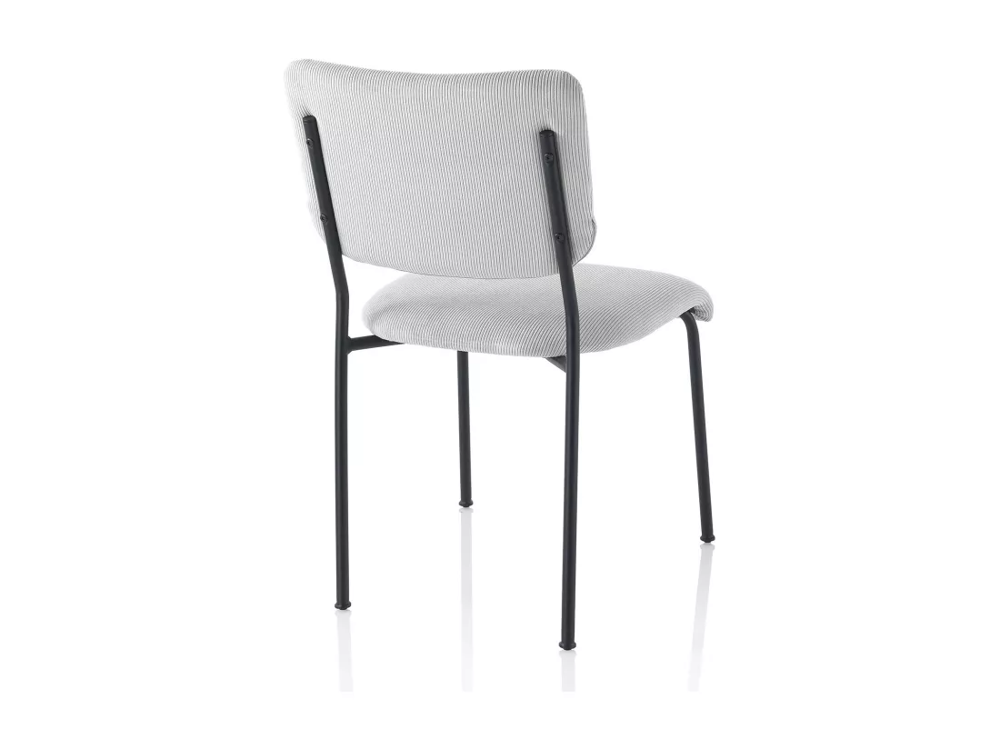 Set de 2 Chaises LOIS gris clair