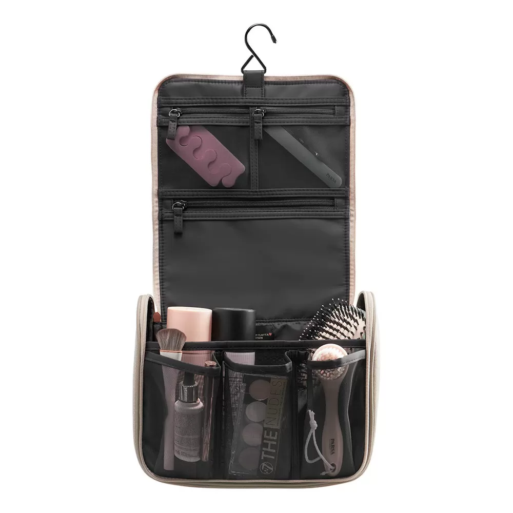 Gillian Jones Organizer kosmetiktaske beige velour - 1 stk.