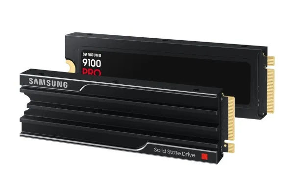 Samsung 9100 PRO MZ-VAP1T0 - SSD - krypteret - 1 TB - med køleplade - intern - M.2 2280 - PCI Express 5.0 x4 (NVMe) - 256-bit AES - TCG Opal Encryption 2.0 - sort