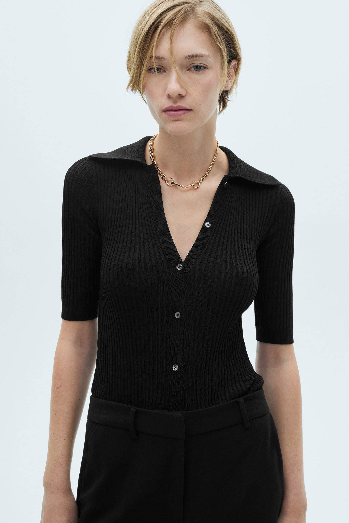 Mango jumpsuit zwart