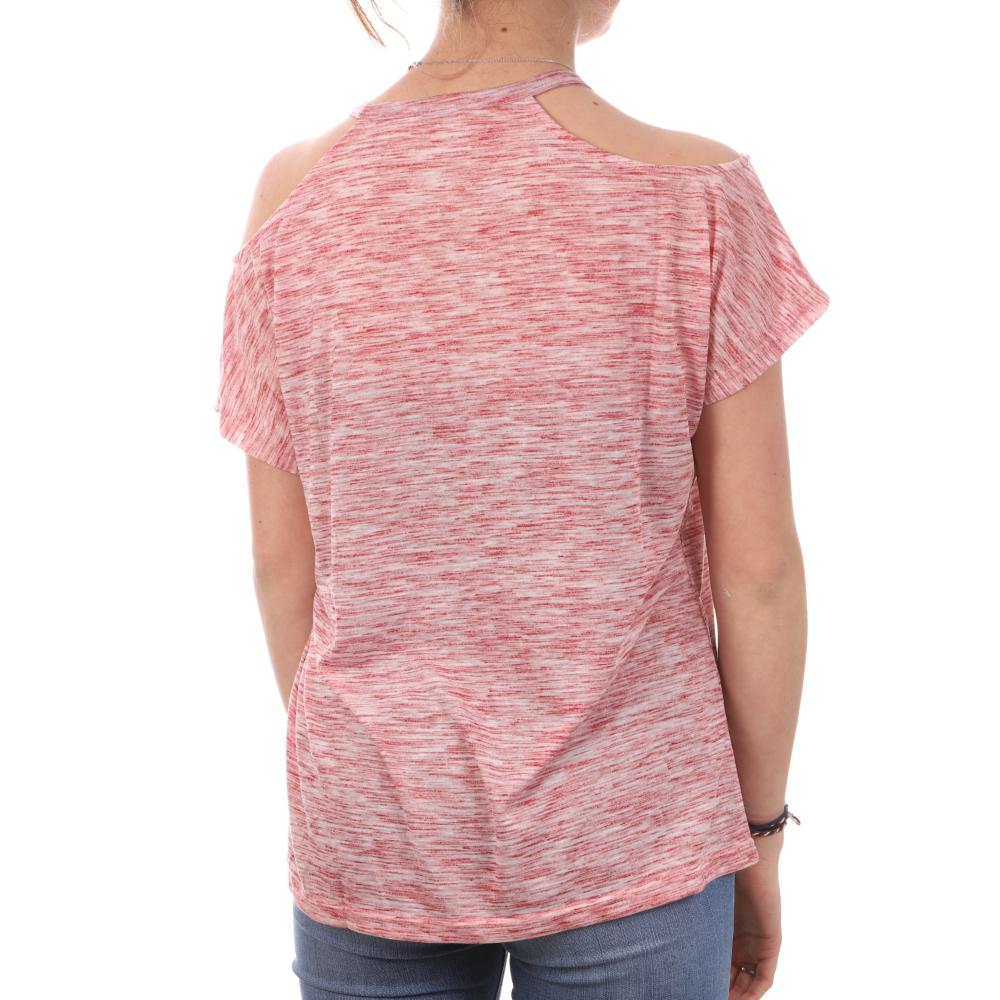 Teddy Smith T-shirt Rouge Femme Teddy Smith Tryno