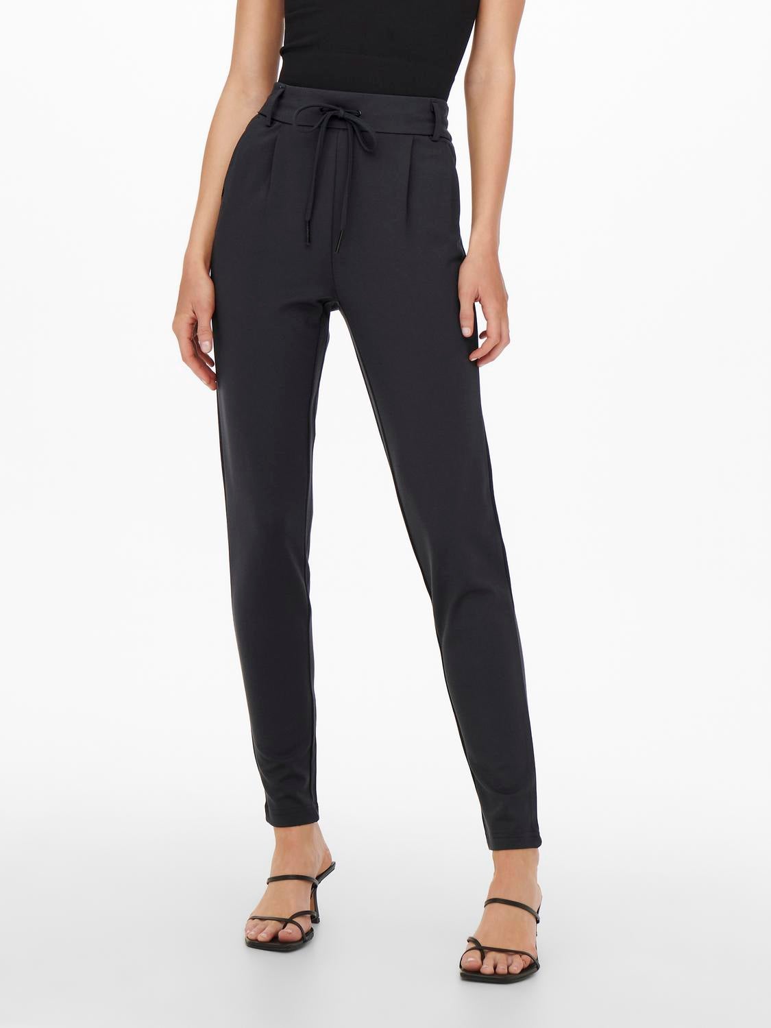ONLPOPTRASH Mittlere Taille Normal geschnitten Klassische Hose Blue Graphite