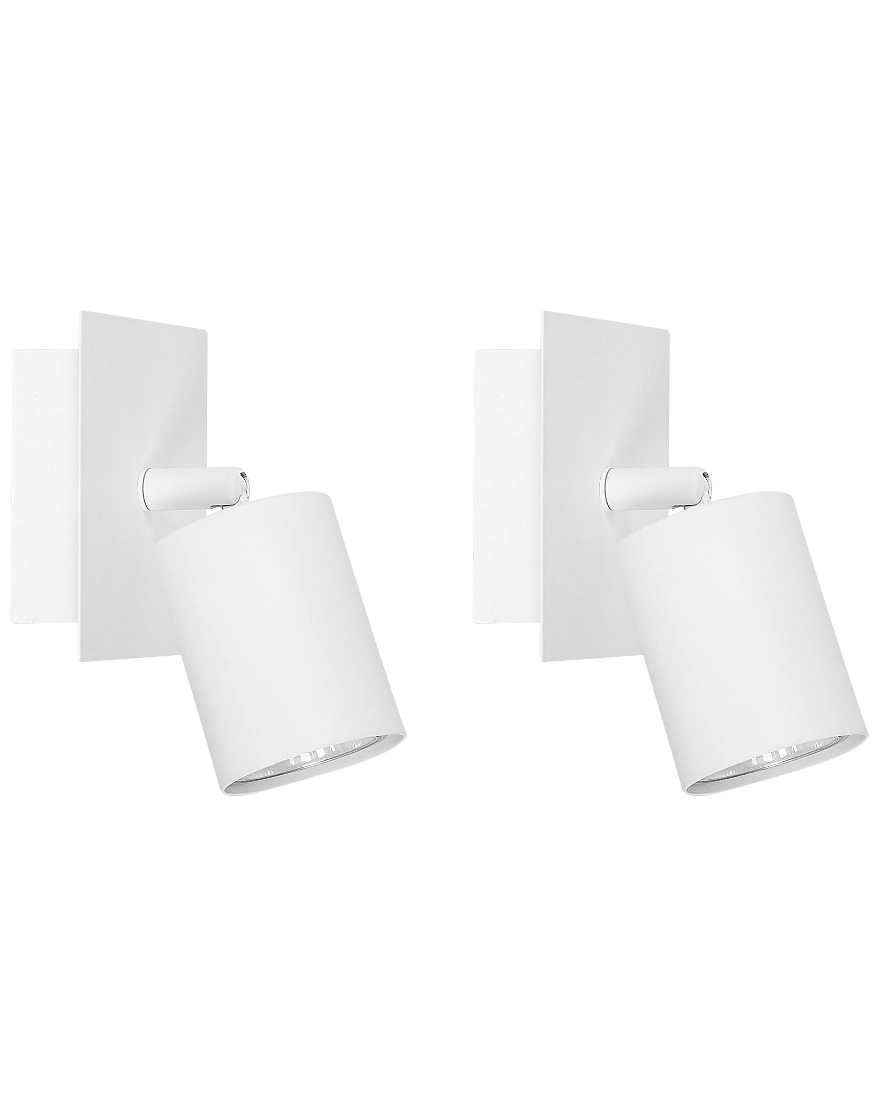 Set van 2 spotlampen TIGRIS verstelbaar Metaal Wit