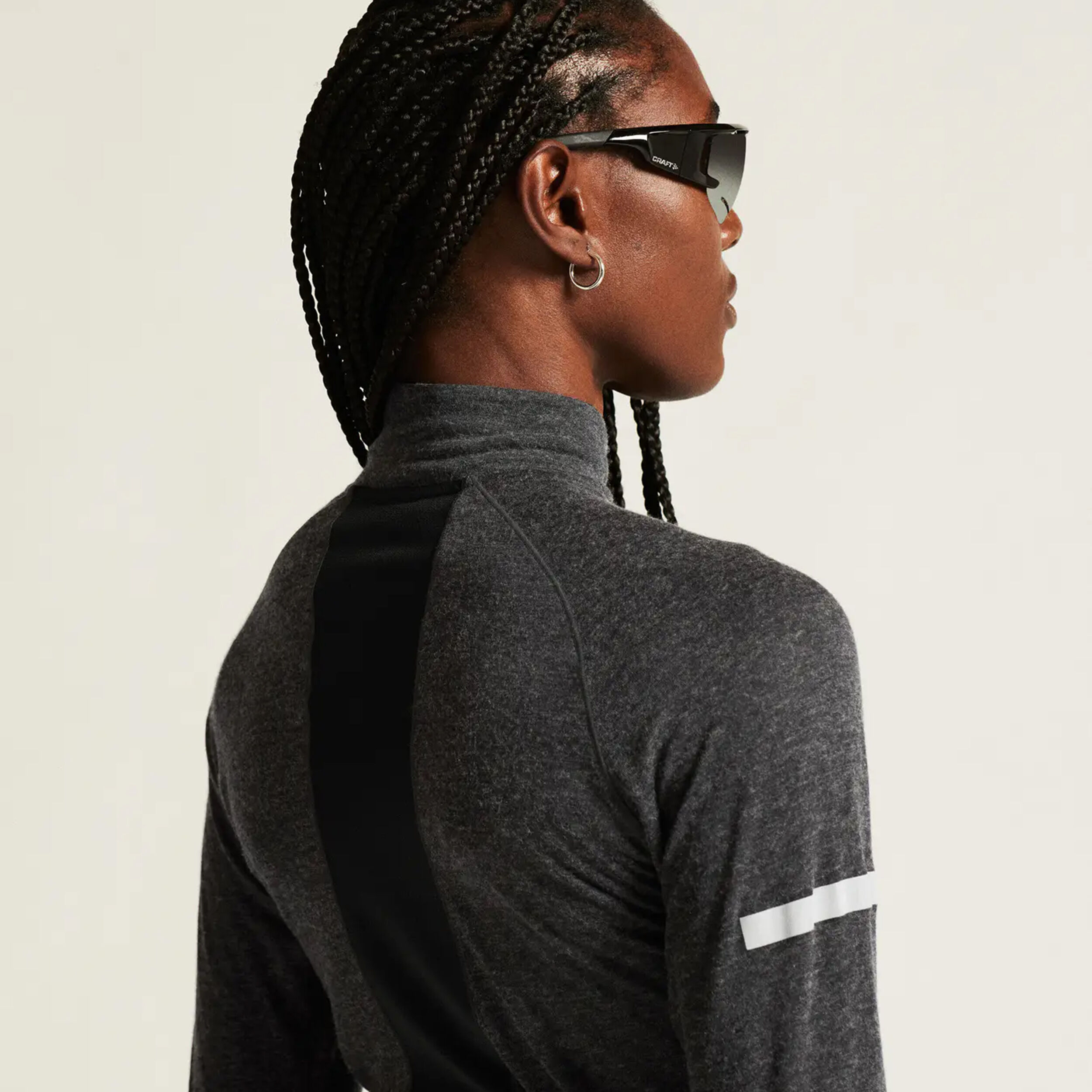 Craft ADV SUBZ Wool 3 Maillot De Course Femmes - Gris Foncé