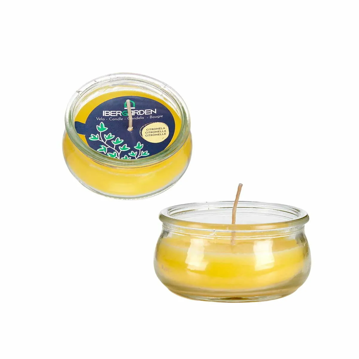 Ibergarden Bougie Jaune Verre
