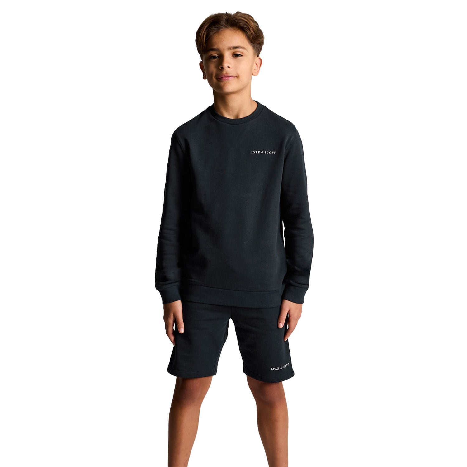 Lyle & Scott  Script Embroidered Sweat Short Kids