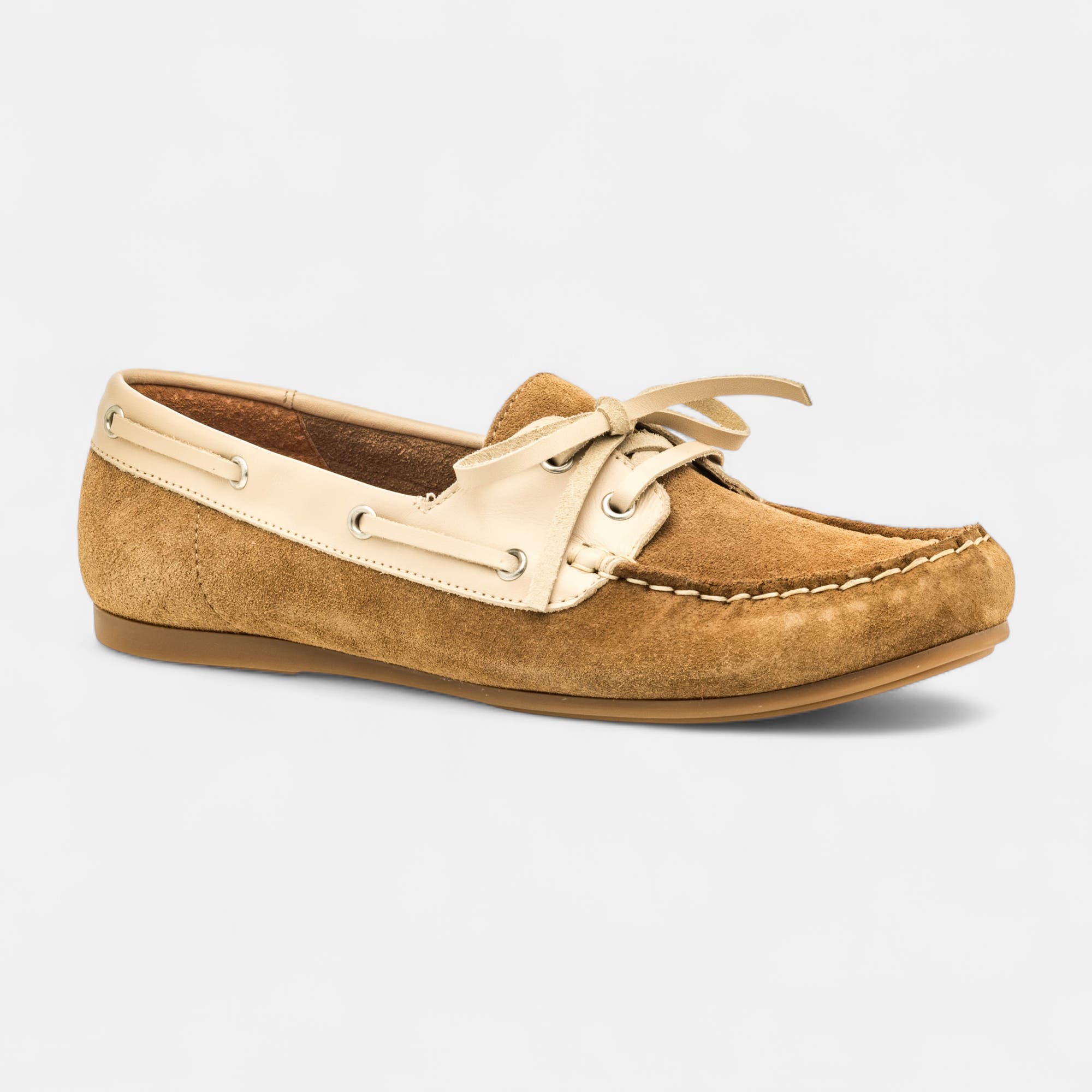 Mocassins Femme en cuir beige