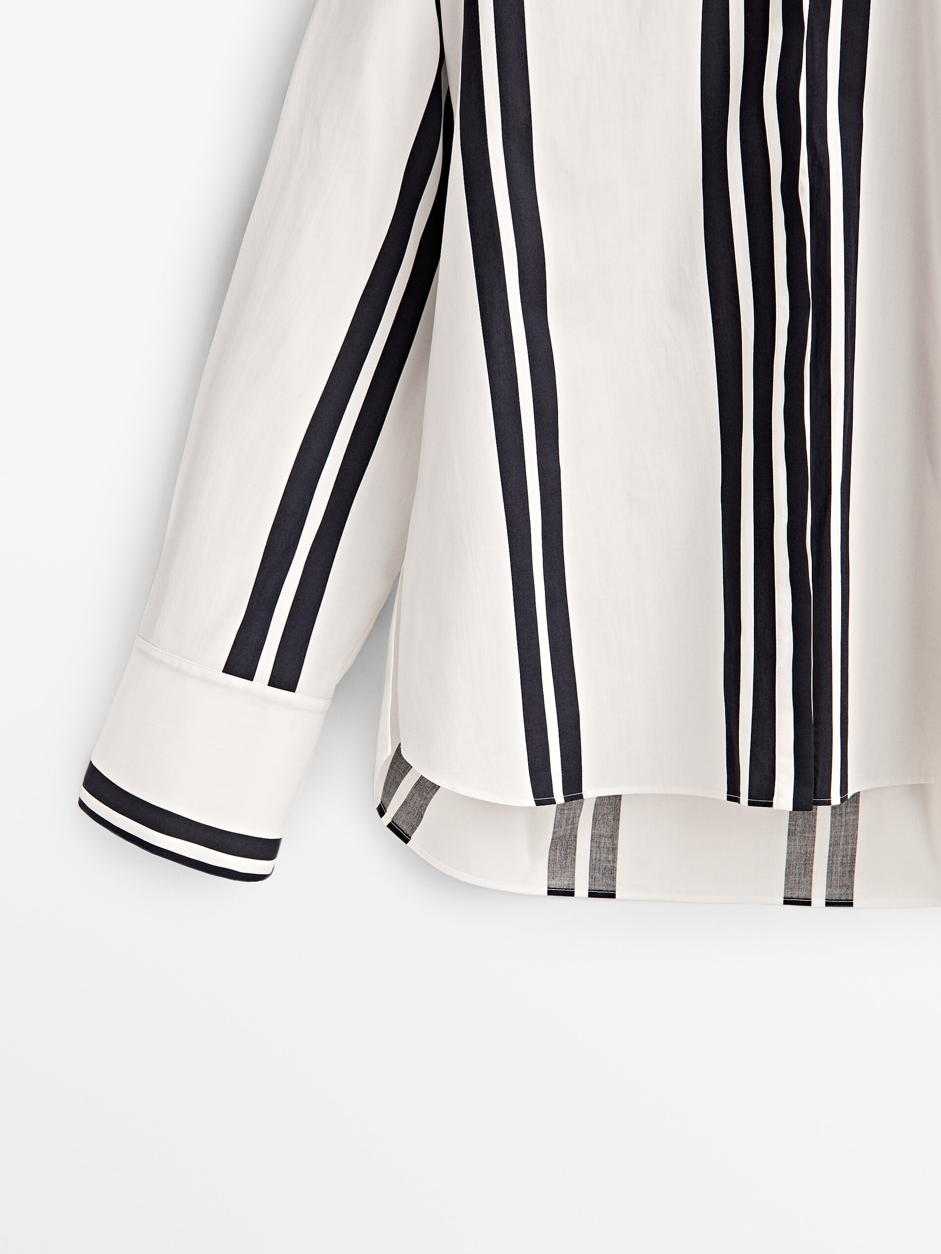 Camisa de algodão com trama dupla - BRANCA