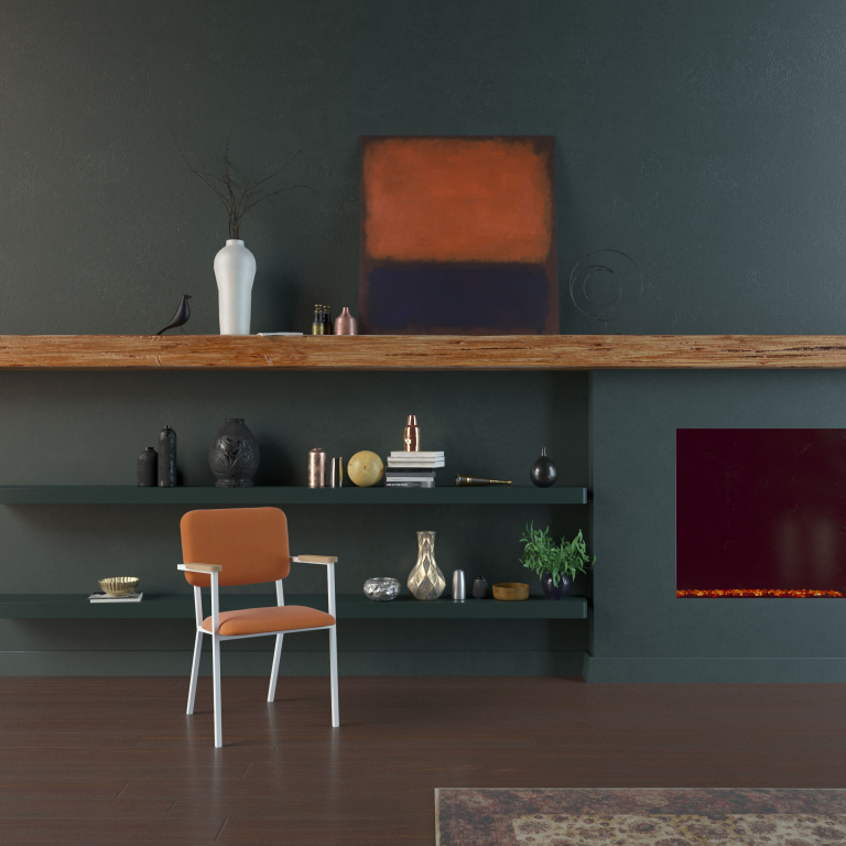 Studio HENK Co Armchair stoel met wit frame Kvadrat Hallingdal 65 - 100