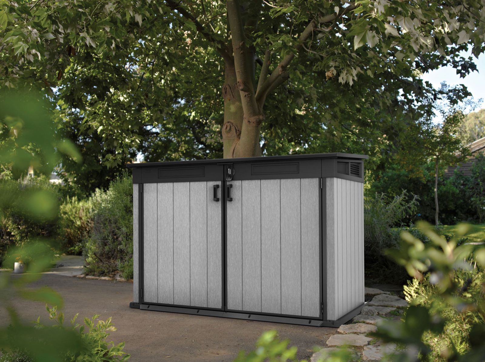 Universalbox GRANE STORE - deco grey - für 3 Abfallbehälter