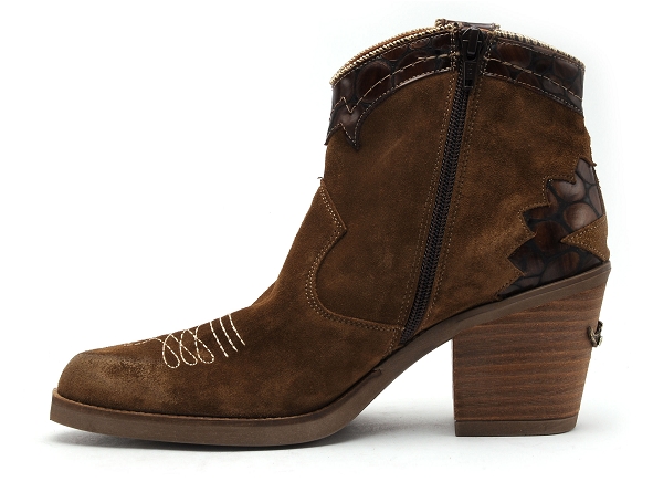 Nemonic boots bottine talons femme 2280 marron