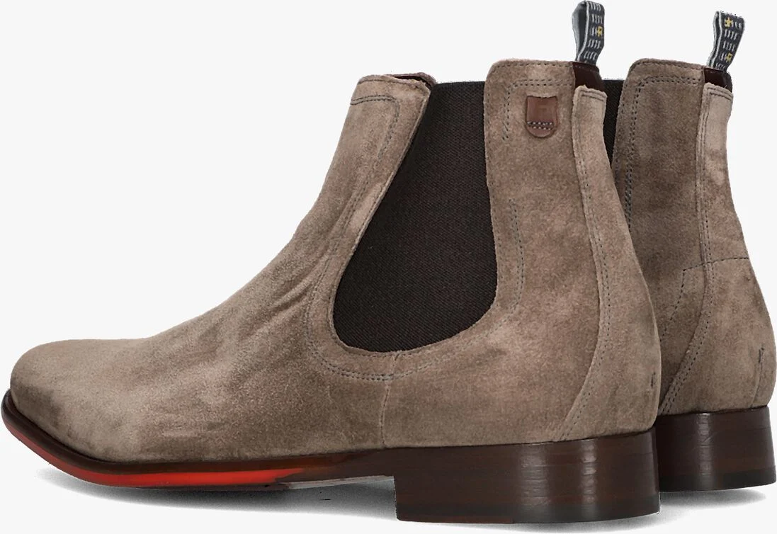 FLORIS VAN BOMMEL taupe floris van bommel chelsea boots sfm-60052
