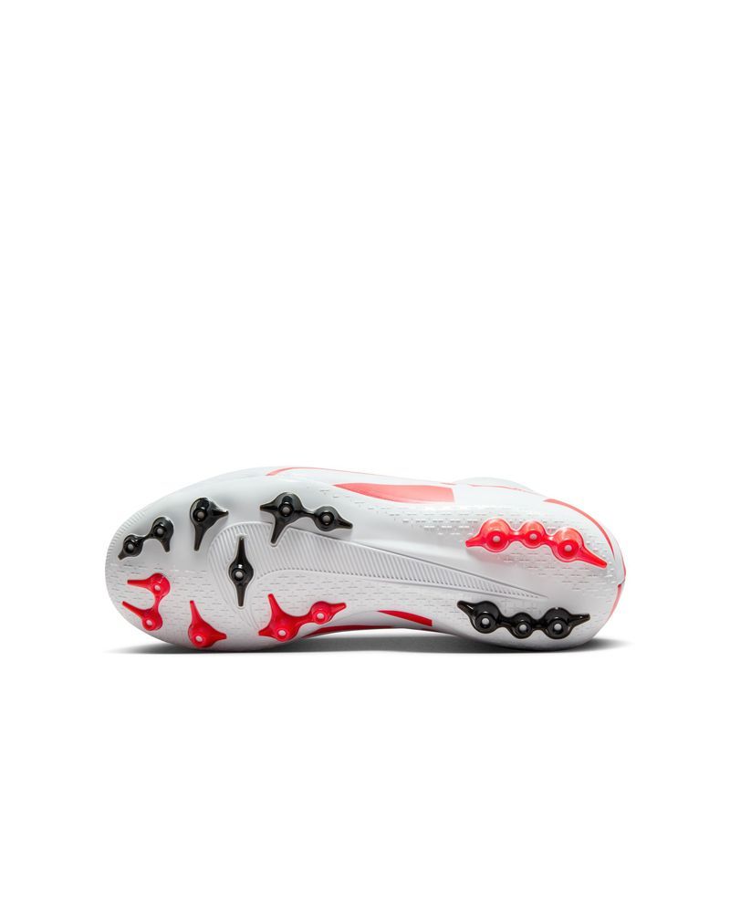 Chaussures de football Nike Mercurial Superfly 9 Academy AG Rouge & Blanc pour enfant
