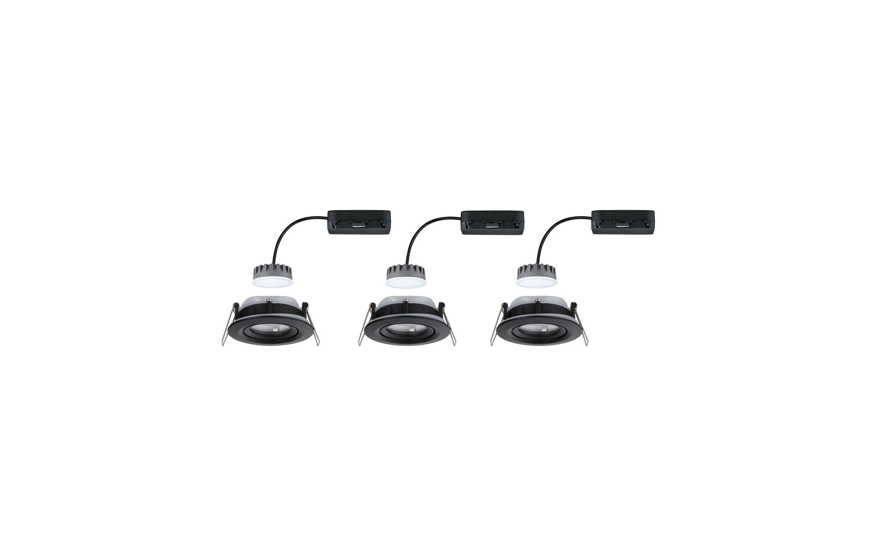 Einbauleuchte Nova Plus Basisset schwenkbar Schwarz<br>LED Einbaustrahler