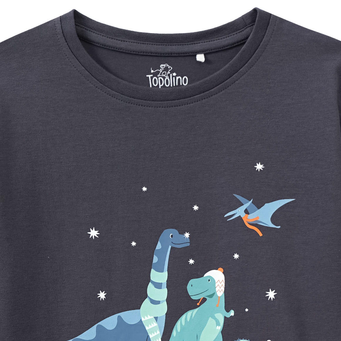 Topolino Jungen Langarmshirt mit Print dunkelgrau