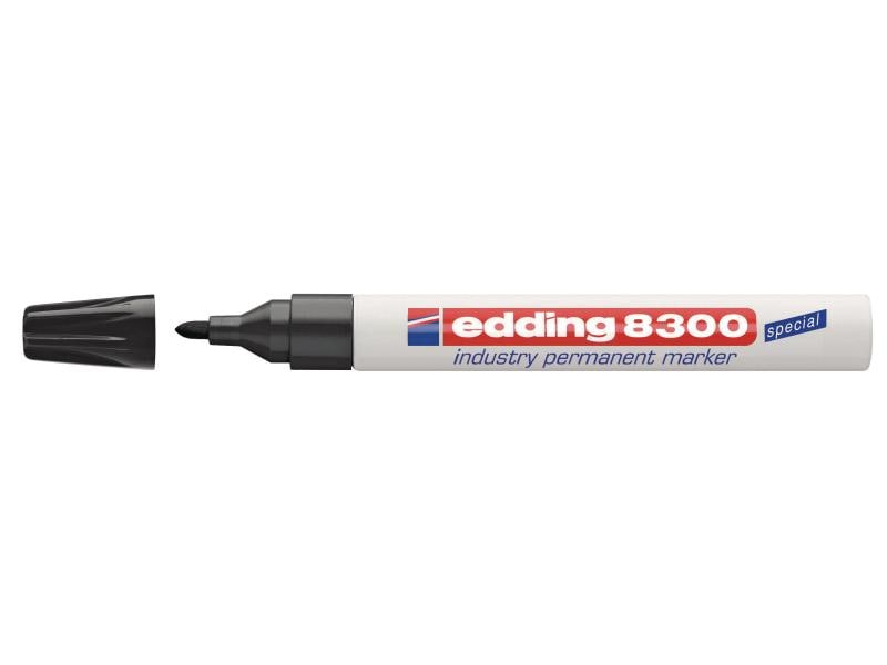 edding Permanent-Marker 8300 Schwarz Industrie Permanentmarker
