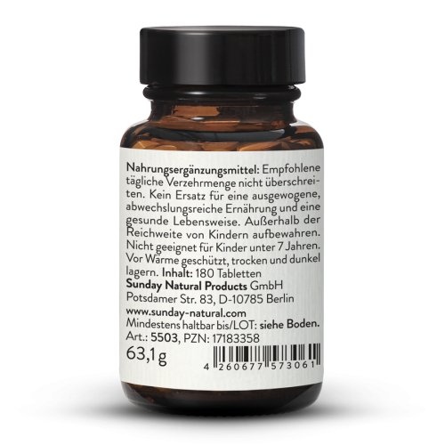 Sunday Natural Products  Vitamin D3 + K2 MK7all-trans 20.000IE + 200µg Hochdosiert