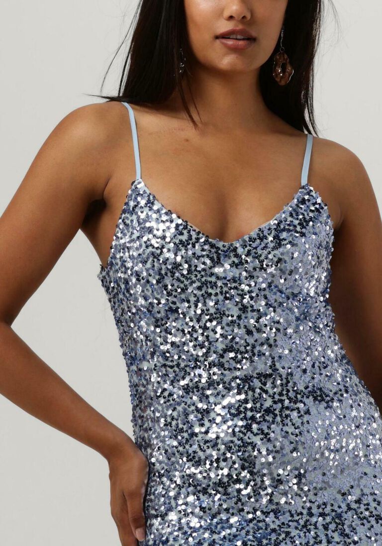 NEO NOIR lichtblauwe neo noir maxi jurk lydia sequins dress