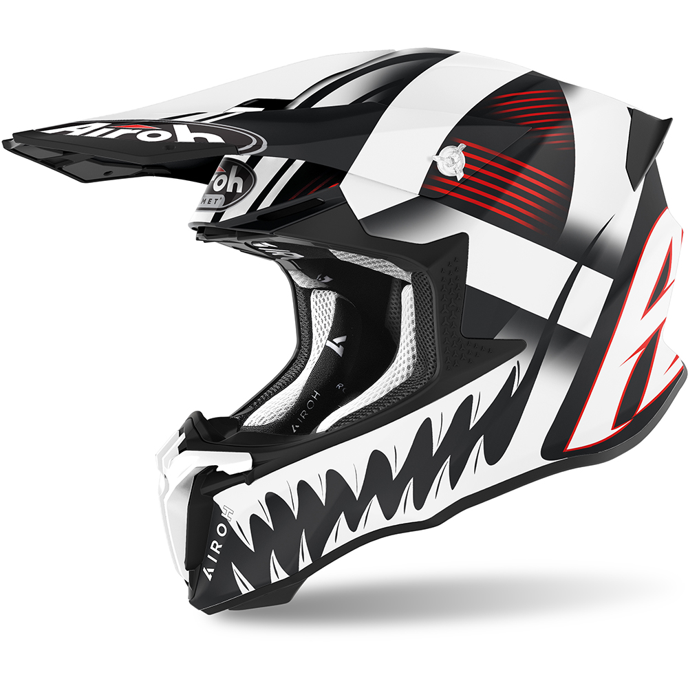 Airoh - Casque Twist 2.0 Mask Noir Mat / Blanc Mat