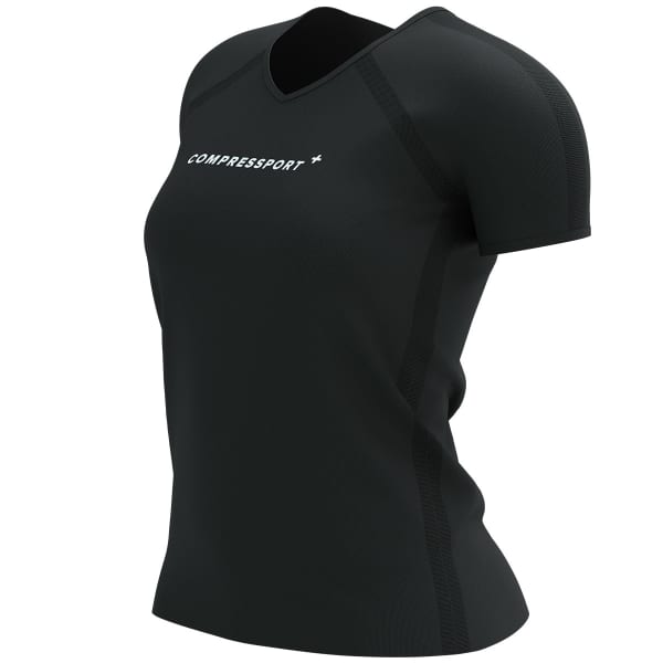 T-shirt running COMPRESSPORT TRAINING SS LOGO TSHIRT W BLACK