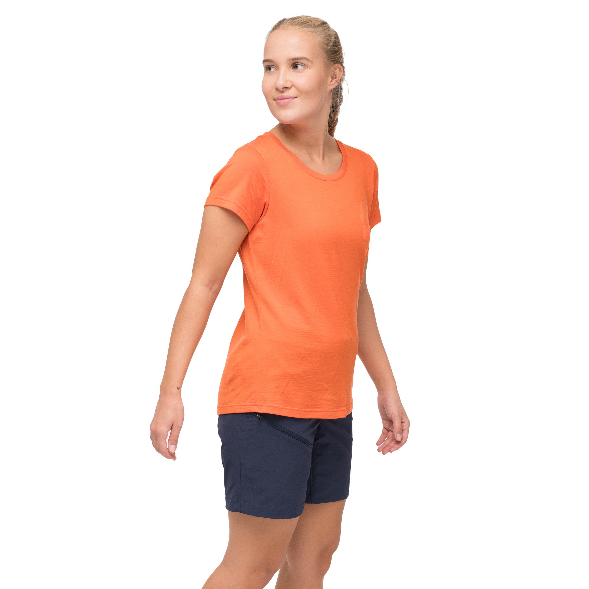 Rabot Mount Wool Tee Dame Alert Orange