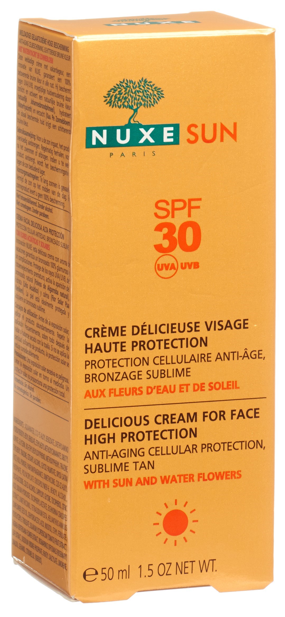 NUXE Sun Crème Visage Delic<br>50 ml, SPF30
