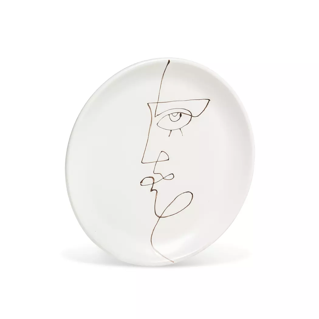 Deko-Teller Gesicht Ø 21 cm