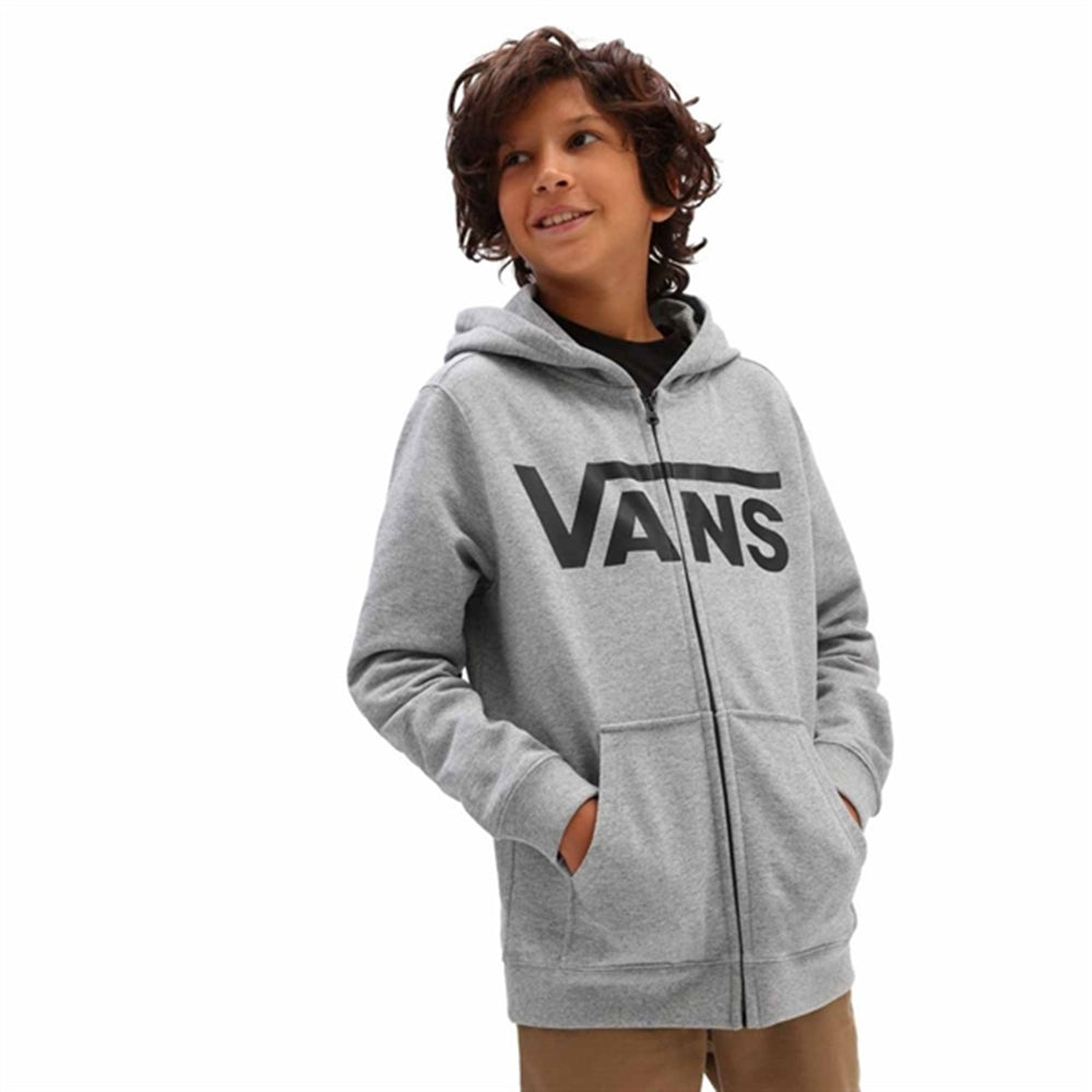 Classic Zip Hoodie II Cement Heather/Black