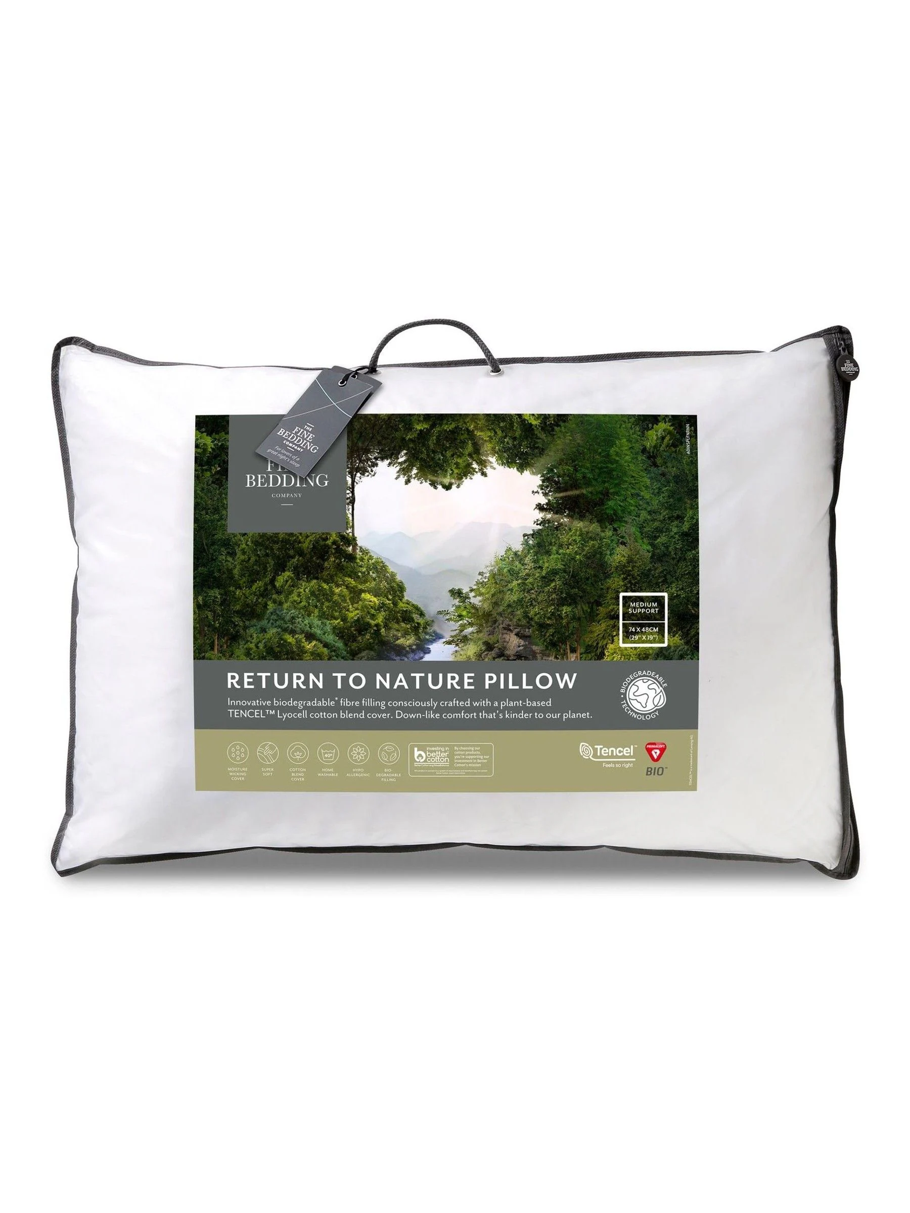 FBC Return to Nature Biodegradable White Pillow