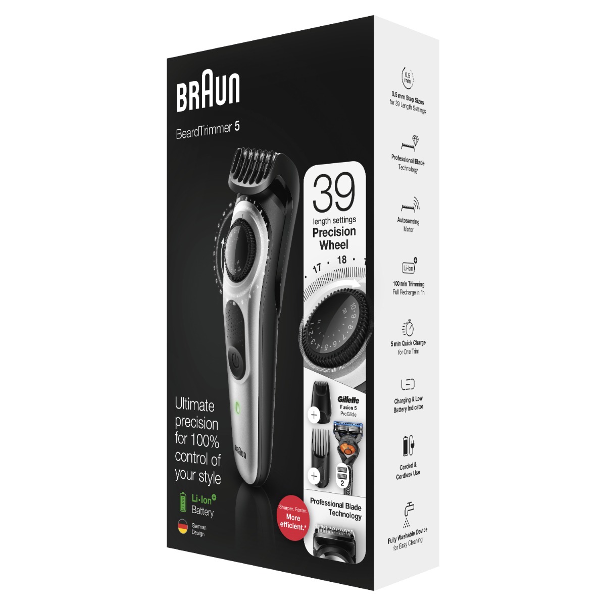 Braun BT5265 Baardtrimmer, 39 Lengtes, 5-in-1