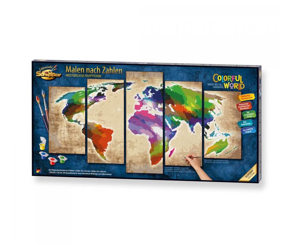 Malen nach Zahlen - Colorful World (Polypt.)